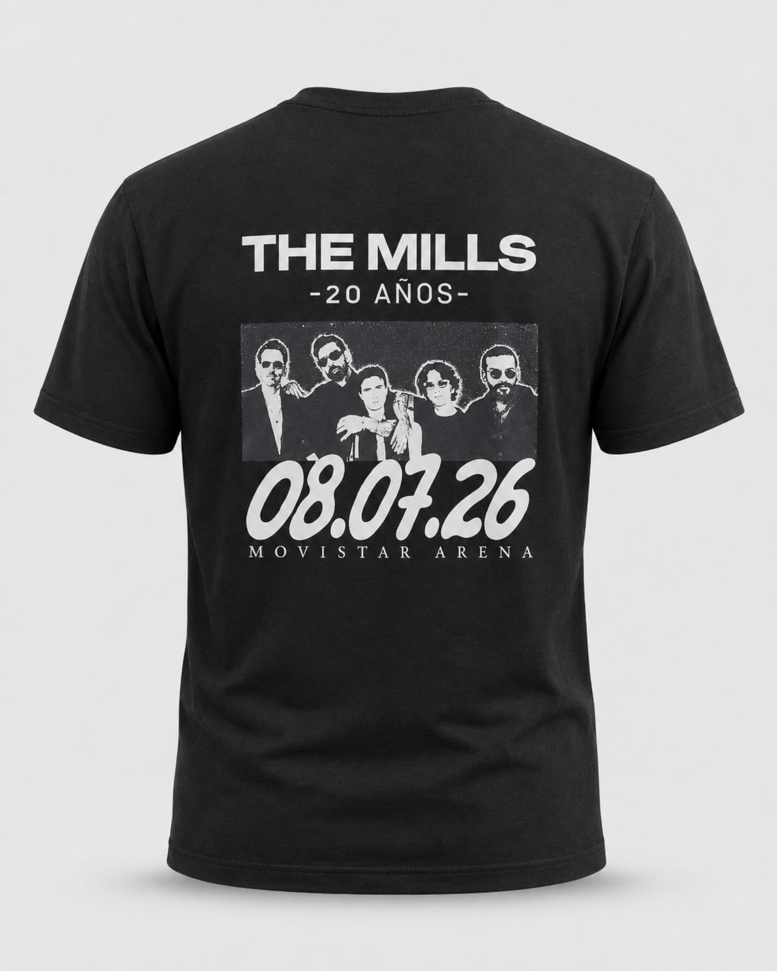 T-shirt The Mills 20 años negra