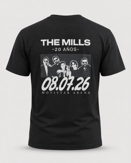 T-shirt The Mills 20 años negra